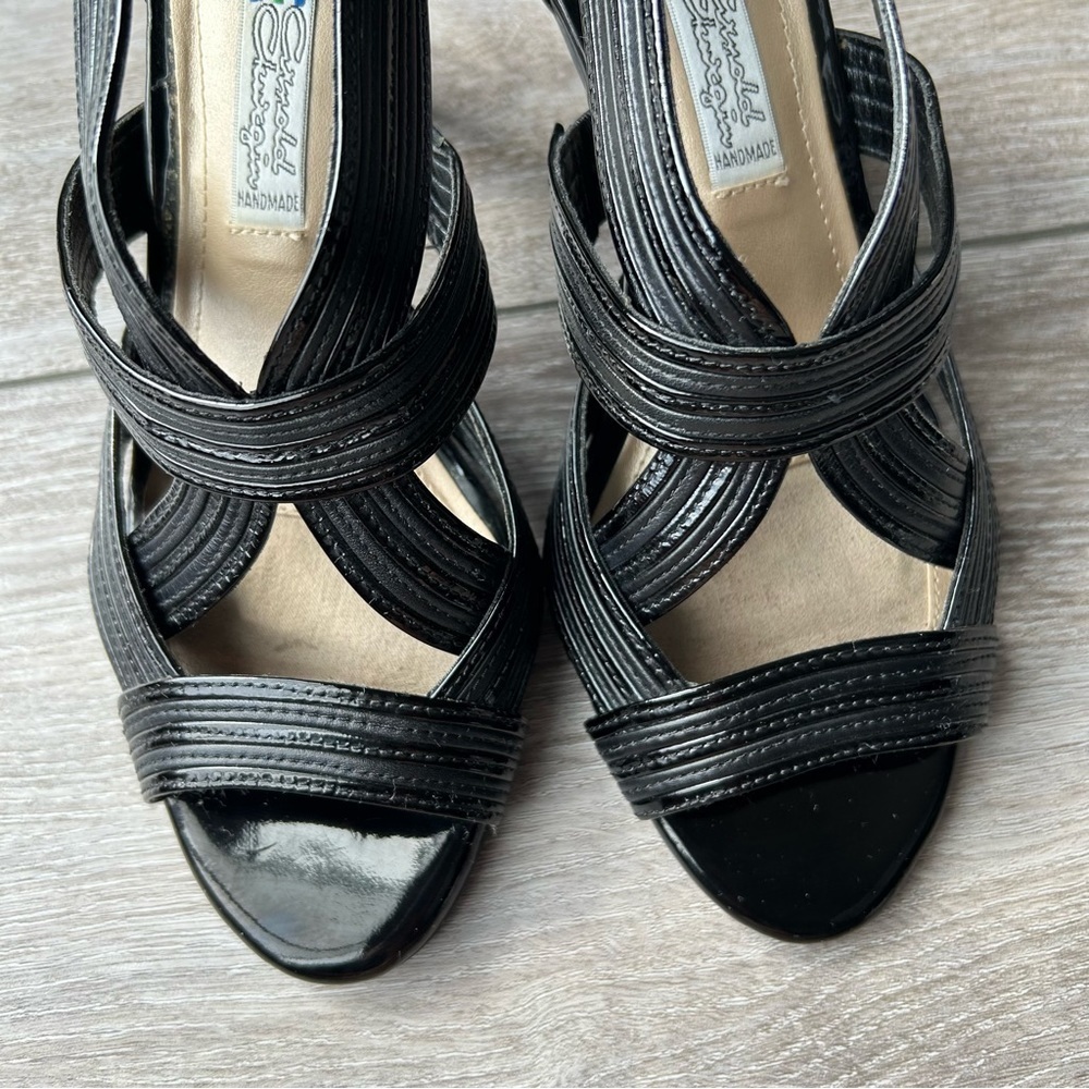 Arnold Churgin  Handmade Patent Leather Gladiator Sandal - Picture 5 of 14